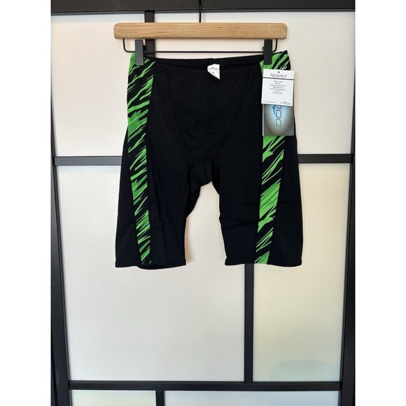 DOLFIN Men’s Jammer Shorts size 34 Training Swimming Pool Summer Black Green NWT - Picture 2 of 11